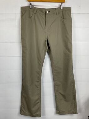 Toad&Co Men's Kerouac Pants 38x32 Khaki Tan Organic Cotton Blend NWT